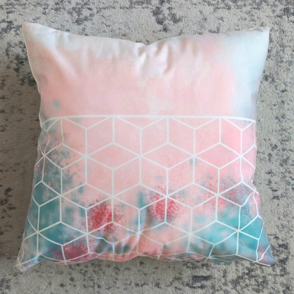 Instagram geometric design pillow cover